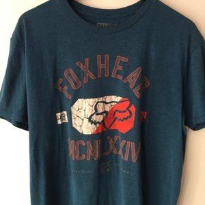 Fox Head Racing Graphic Tee Shirt T Lightning Fast
